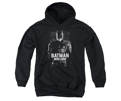 Justice League Movie Youth Batman Pull Over Hoodie / Hooded Sweatshirt