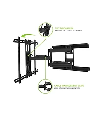 Kanto PDX650 Articulating Full Motion Tv Mount for 37" - 75"