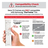 Deco Tv Frames 50" Customizable Frame for Samsung The Frame Tv 2021-2023