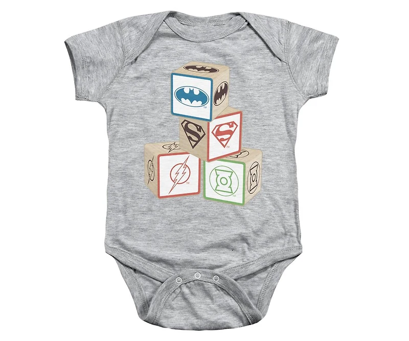Justice League of America Baby Girls Baby-Girls Block Snapsuit