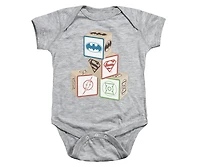 Justice League of America Baby Girls Baby-Girls Block Snapsuit