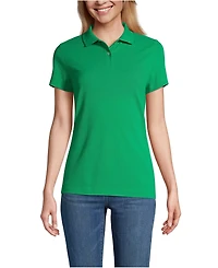 Lands' End Women's Short Sleeve Basic Mesh Polo Shirt