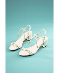 Arezzo Women's Camila Mid Block Heel Sandals