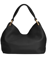 Donna Karan New York Glenwood Leather Shoulder with Tassel Detail