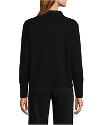 Lands' End Women's Cashmere Funnel Neck Sweater
