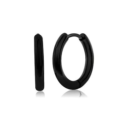 Stainless Steel 11.5mm Polished Hoop Earrings