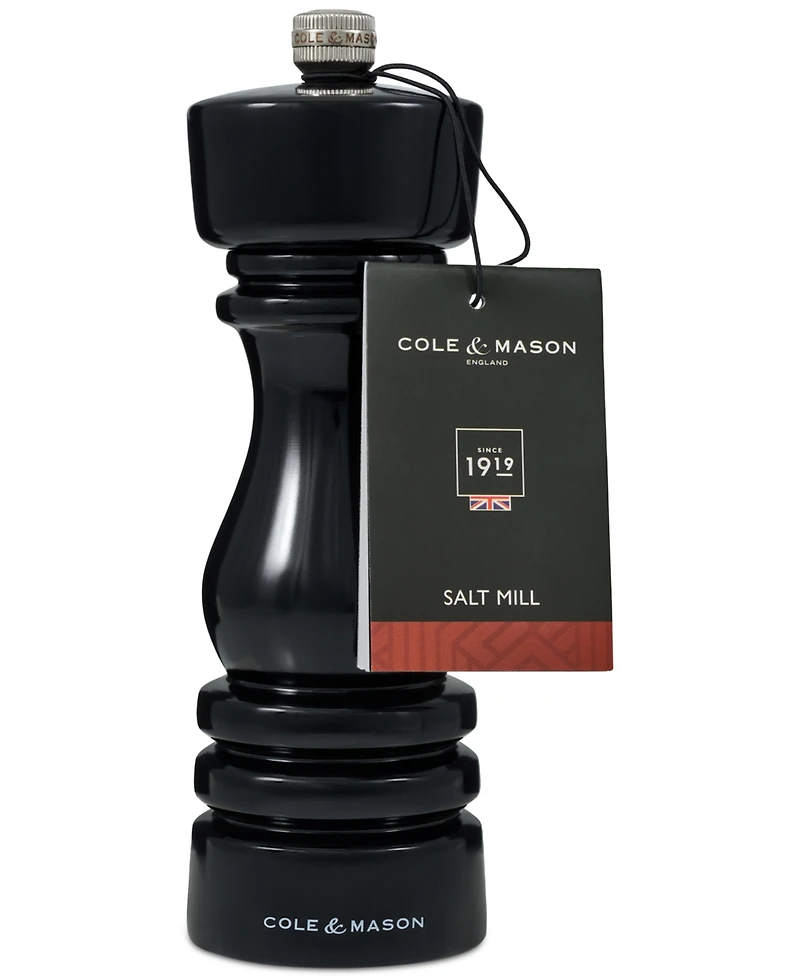 Cole & Mason London Classic Beech Wood 7" Salt Mill