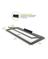 Kanto S10 Low-Profile Angled Sound Bar and Center Channel Speaker Stand