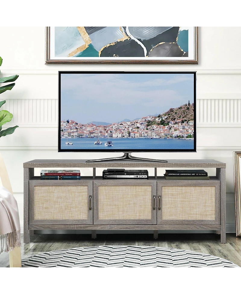 Slickblue Universal Tv Stand Entertainment Media Center for Tv's up to 65 Inch