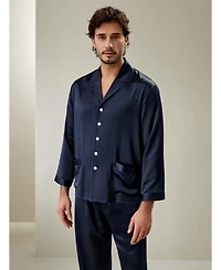 Lilysilk Men's Long Silk Pajamas Set for Men