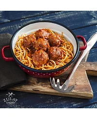 Zulay Kitchen Premium Stainless Steel Spaghetti Spoon - 12 Pasta Server