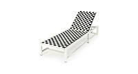 Slickblue Patio Adjustable Reclining Chair Lounge Chair Chaise for Garden Deck Wheel