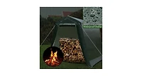 Slickblue Outdoor Carport Shed with Sidewalls and Waterproof Ripstop Cover