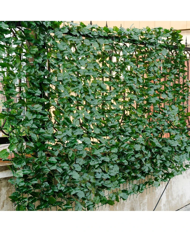 Slickblue Faux Ivy Leaf Decorative Privacy Fence-59 x 95 Inch