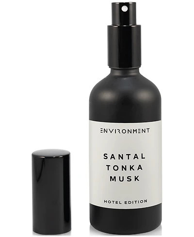 Environment Santal, Tonka & Musk Room Spray (Inspired by 5-Star Luxury Hotels), 3.4 oz.