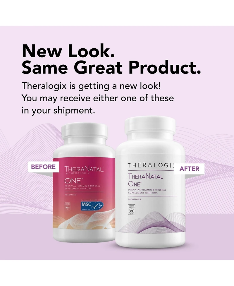 Theralogix TheraNatal One Prenatal Vitamins for Women