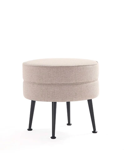 Manhattan Comfort Bailey 18.11" Woven Polyester Blend Upholstered Ottoman