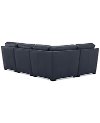 Radley 101" 4-Pc. Leather Corner Sectional, Created for Macy's