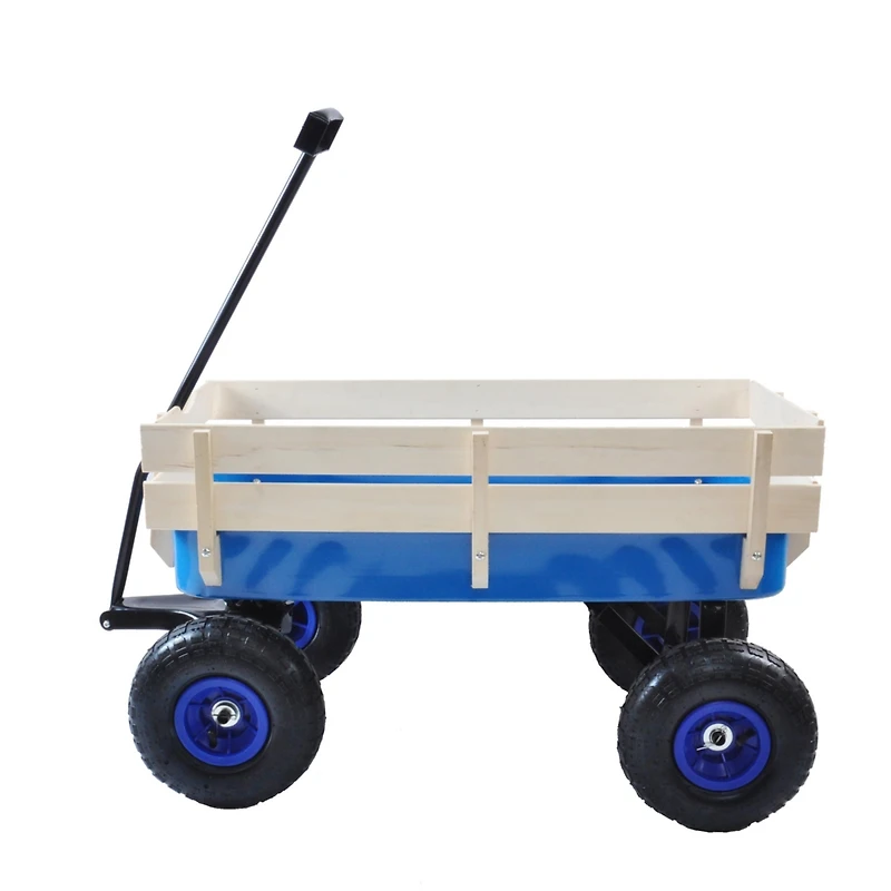 Streamdale All-Terrain Wood-Railing Pull Wagon