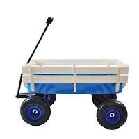 Streamdale All-Terrain Wood-Railing Pull Wagon