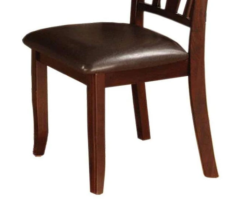 Streamdale Dark Espresso Finish Side Chairs with Padded Leatherette Seat