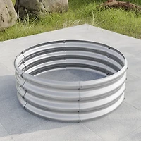32.0811.4" Tall Round Raised Garden Bed, Metal Raised Beds for Vegetables, Outdoor Garden Raised Planter Box, Backyard Patio Planter Raised Beds