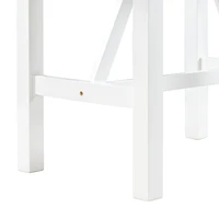 Simplie Fun 3-Piece Wooden Counter Height Dining Set with 2 Chairs for Small Spaces