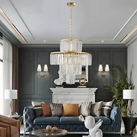 Streamdale Modern Crystal Chandelier for Dining and Living Room