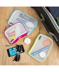 Travelon Set of 3 Assorted Piped Pouches