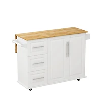 Streamdale Kitchen Island Cart with Storage