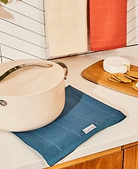 Caraway 3-Piece Cotton Solid-Color Kitchen Towel Set