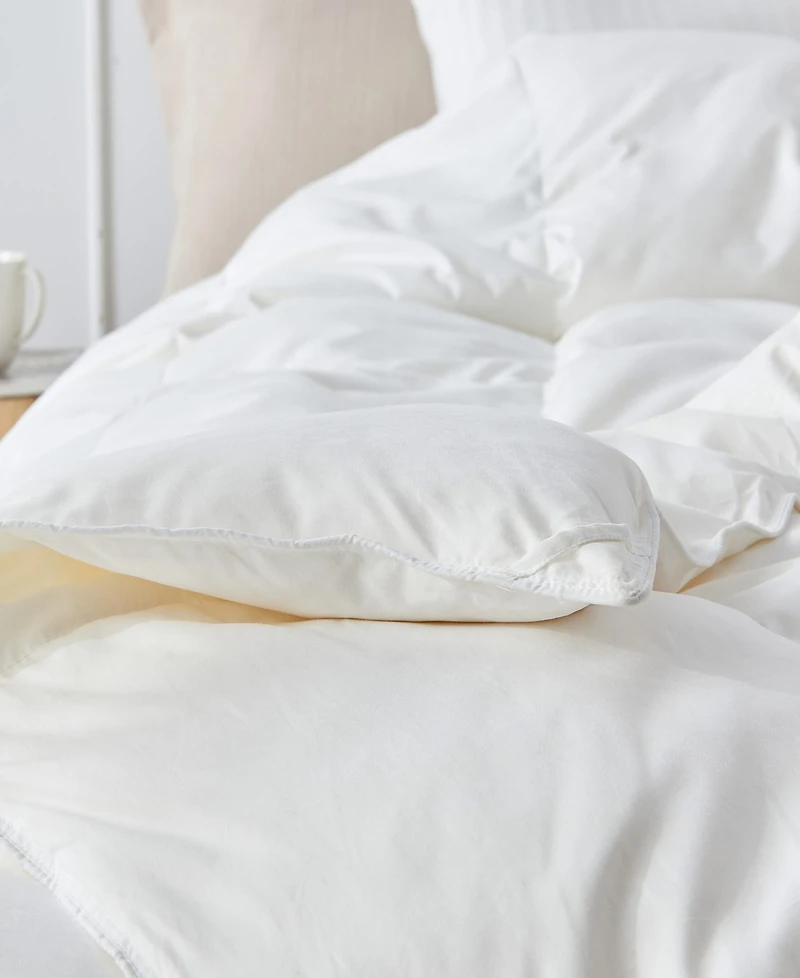 Unikome All Season Goose Down Feather Fiber Comforter, Full/Queen