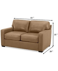Radley 61" Leather Loveseat, Created for Macy's