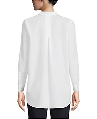 Lands' End Women's No Iron Banded Collar Popover Shirt
