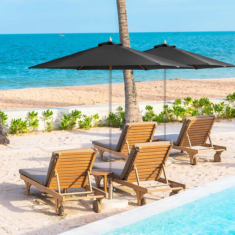 9 Ft Patio Umbrella Replacement Canopy Market Top Cover Table Outdoor Pool