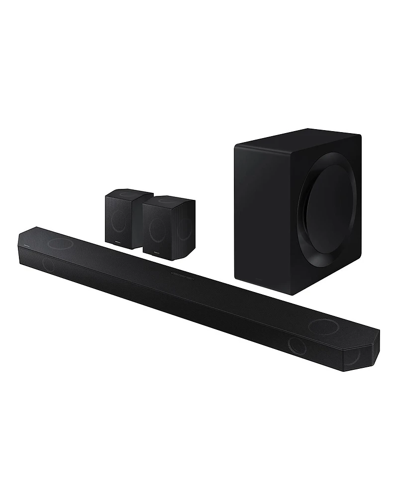 Samsung Hw-Q990D 11.1.4-Channel Wireless Dolby Atmos Soundbar with Wireless Surround Speakers & Subwoofer (Black)