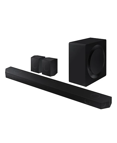 Samsung Hw-Q990D 11.1.4-Channel Wireless Dolby Atmos Soundbar with Wireless Surround Speakers & Subwoofer (Black)