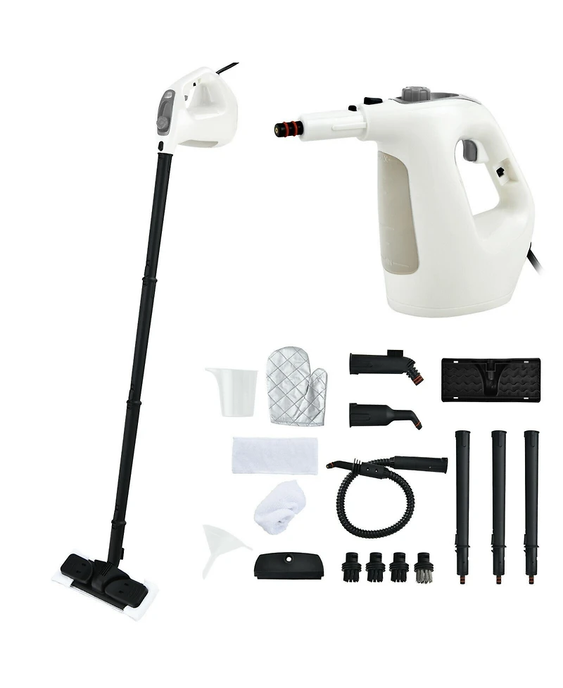 Slickblue 1400W Multipurpose Pressurized Steam Cleaner With 17 Pieces Accessories