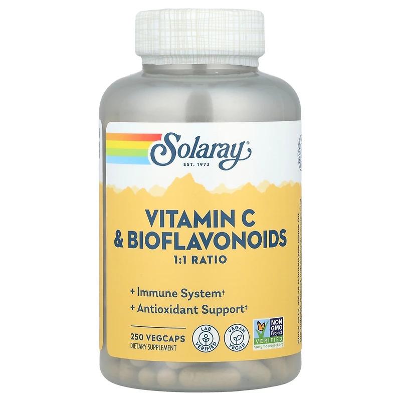 Solaray Vitamin C & Bioflavonoids - 250 VegCaps
