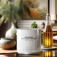 Codeage Liposomal Collagen Peptides Powder + Vitamin C & Quercetin Phytosome, Phospholipid Complex, Grass-Fed Pasture-Raised Hydrolyzed Collagen Type