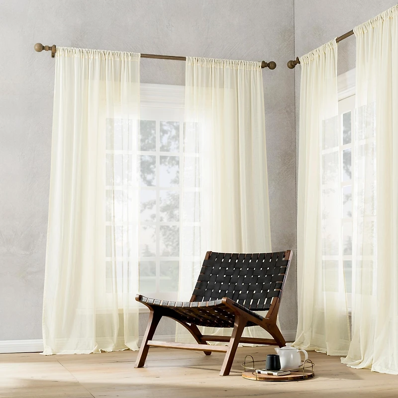 100% Cotton Sheer Curtain