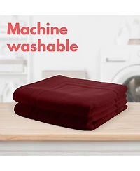 Soft & Absorbent Luxury Cotton Bath Mat 44" x 26 " - 2 Pack