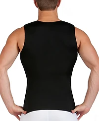 Instaslim Men's Power Mesh Compression Sleeveless V-Neck Shirt