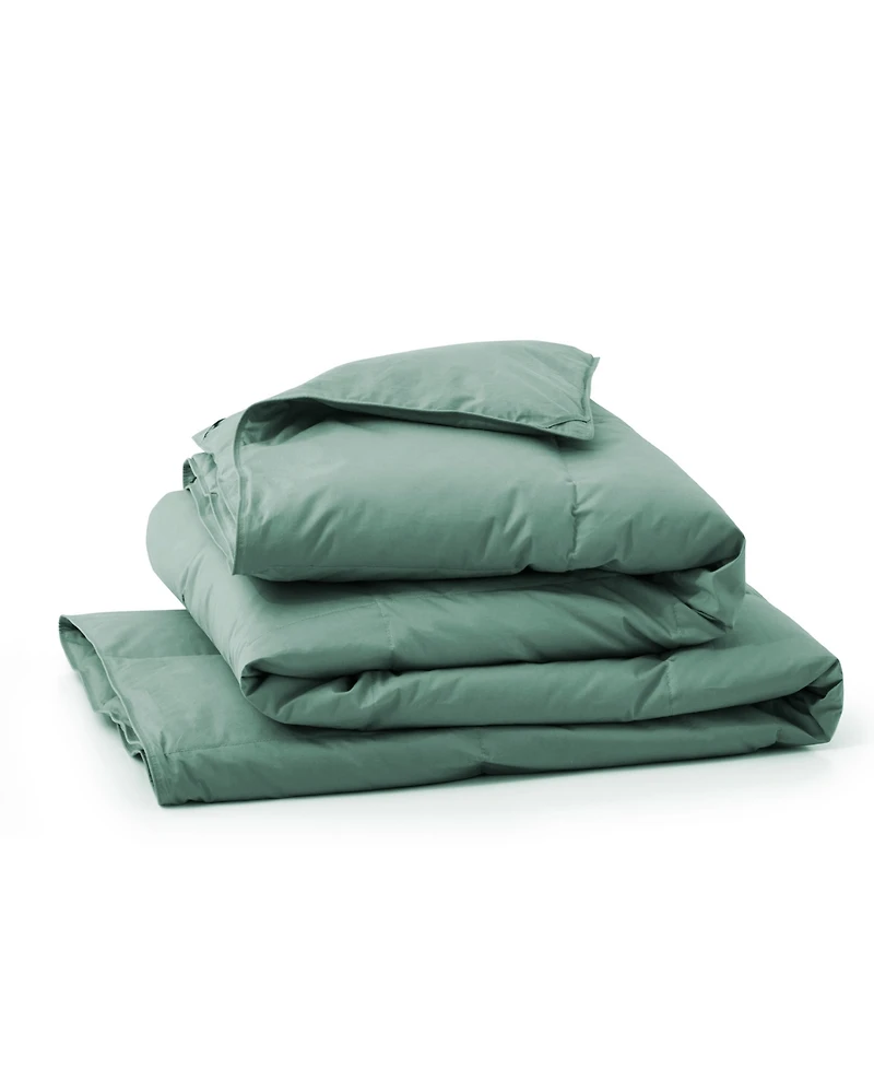 Unikome Cotton All Season Goose Feather Down Comforter