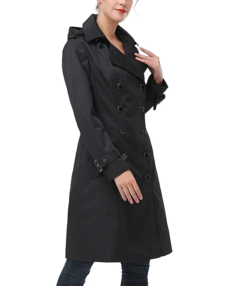 kimi + kai Women's Emma Water Resistant Hooded Trench Coat