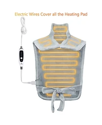 Caromio Weighted Electric Heating Pad for Neck and Shoulders, 22"x33"
