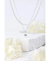 Dainty Sterling Silver Heart Pendant Necklace