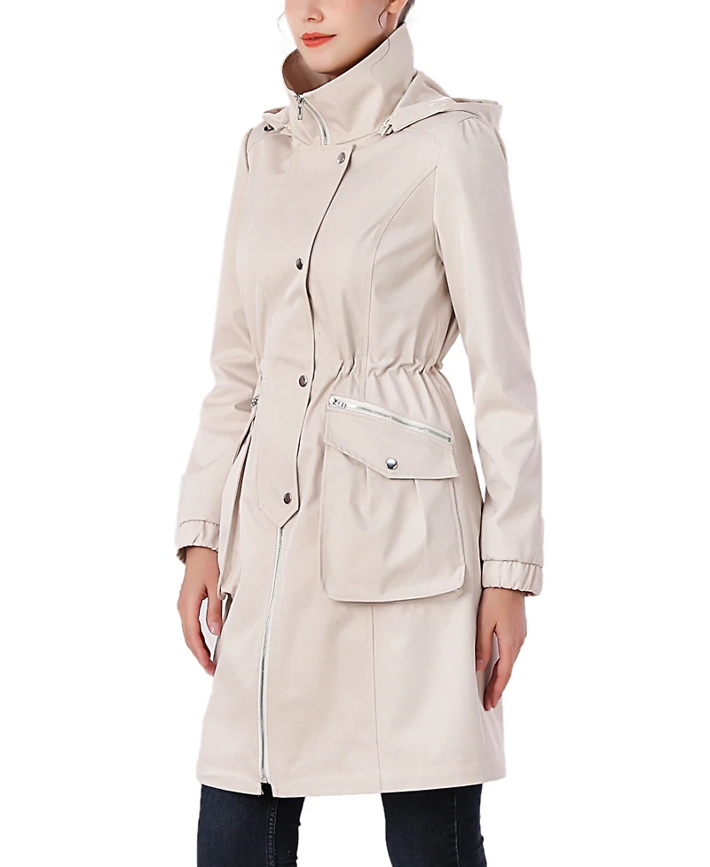 kimi + kai Women's Bella Water Resistant Hooded Anorak Coat
