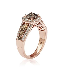 Suzy Levian New York Bridal Sterling Silver Cubic Zirconia Engagement Ring