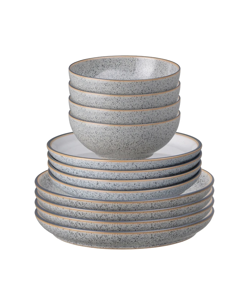 Denby Studio Grey 12 Pc. Dinnerware Set, Service for 4